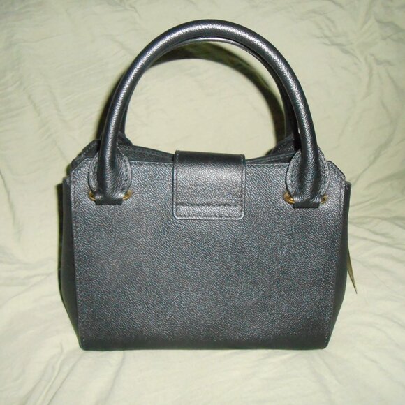 Burberry Black Grainy Leather Small Buckle Tote With Wallet - Picture 2 of 8